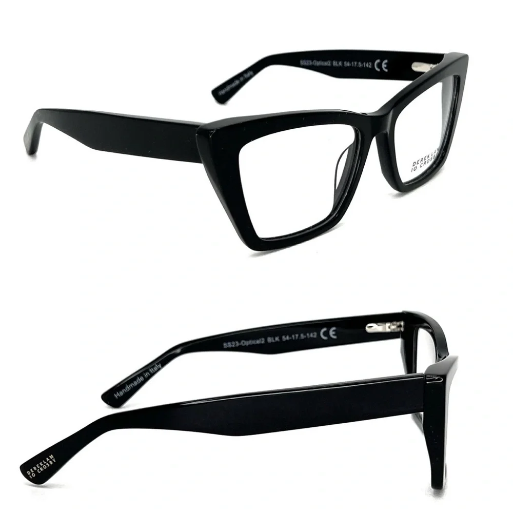 New Derek Lam 10 Crosby Blair Frames Black Eyeglasses Cat Eye Glasses Eyewear